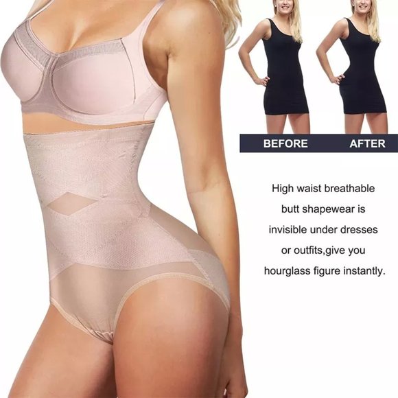 Butt Lifter Shapewear, Double Tummy Control Panty, Hi-Waist Short, Body Shaper - Picture 2 of 7